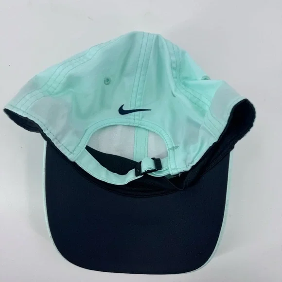 Nike Black and Green Legacy 91 flight weight Hat with Iconic Swoosh - Picture 4 of 6